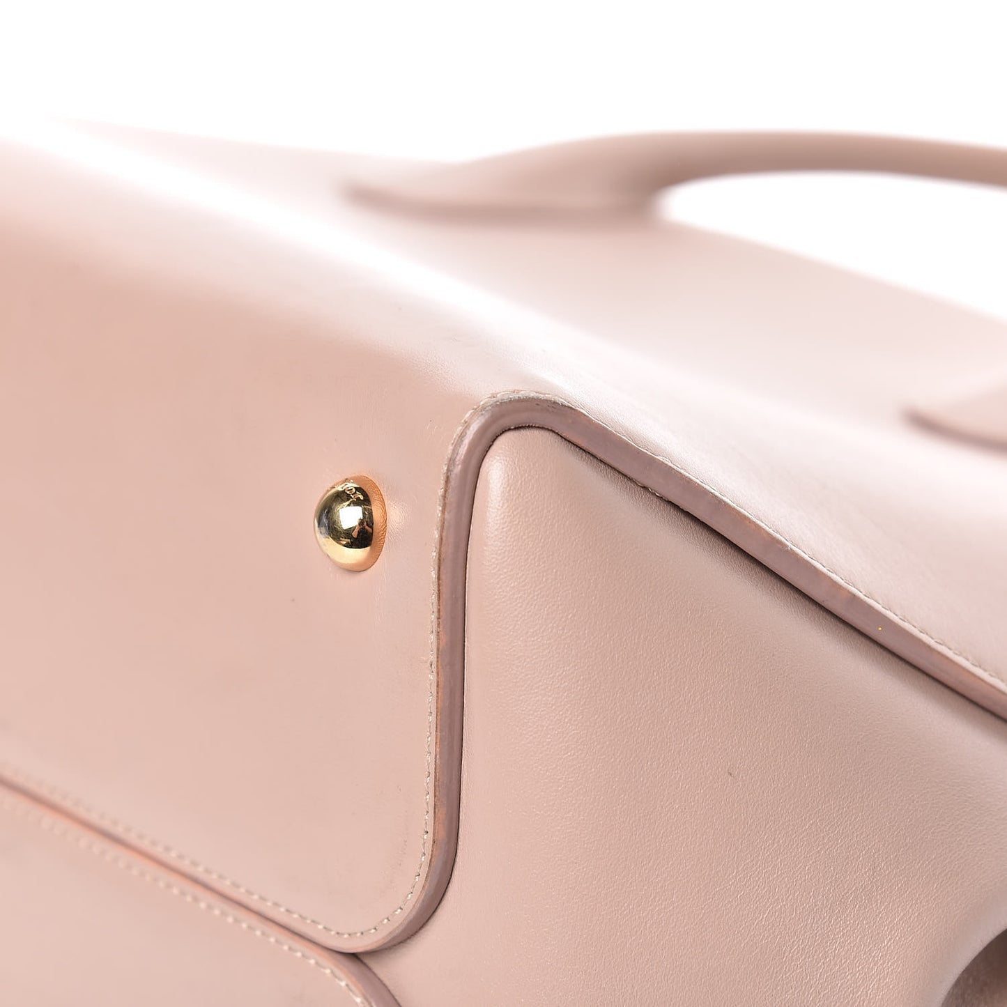 Calfskin Medium Bar Tote Light Pink