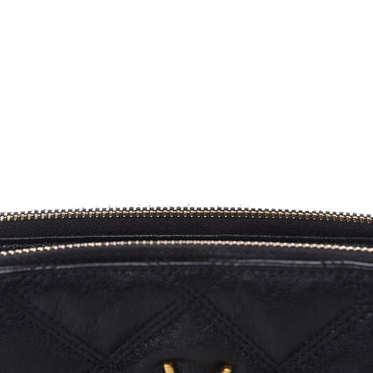 Saint Laurent Grained Lambskin Quilted Mini Becky Double Zip Bag Black 12 of 16