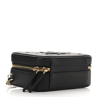 Chanel Caviar Quilted Small CC Filigree Vanity Case Black 4 of 11