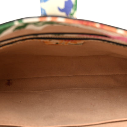 Gucci X KEN SCOTT New Shangai Calfskin Jardin D'Avril Floral Print Small Jackie 1961 Hobo Ivory Pink 5 of 12