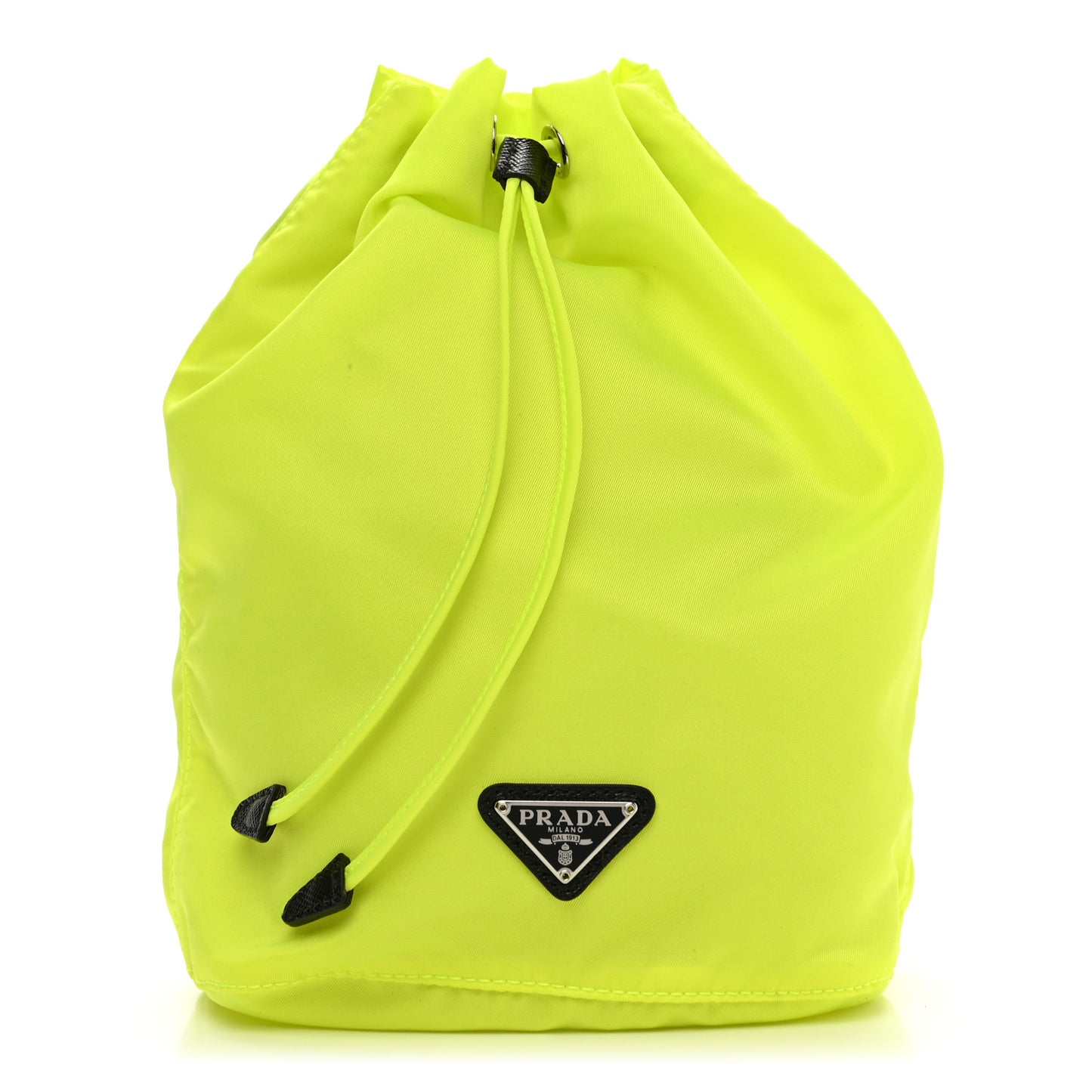 Nylon Vela Drawstring Pouch Fluo