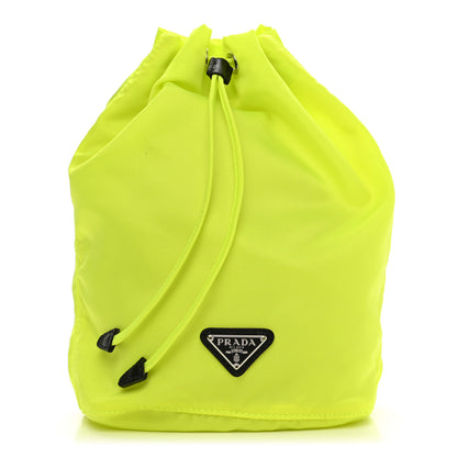 Prada Nylon Vela Drawstring Pouch Fluo 1 of 11