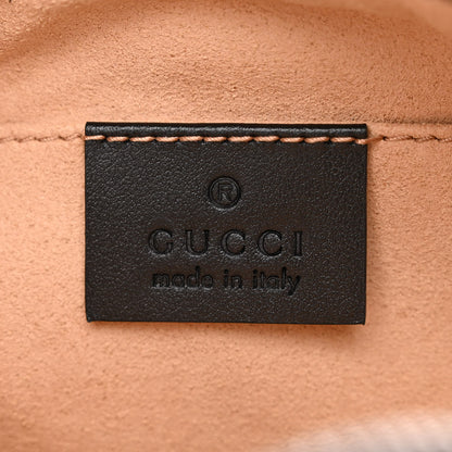 Gucci Calfskin Matelasse Mini GG Marmont Chain Shoulder Bag Black 6 of 12