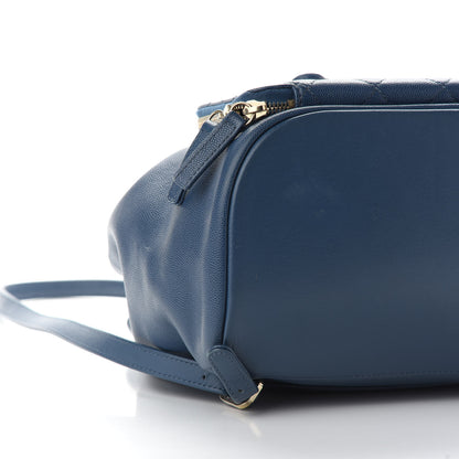 Chanel Caviar Quilted Business Affinity Backpack Blue 7 of 9