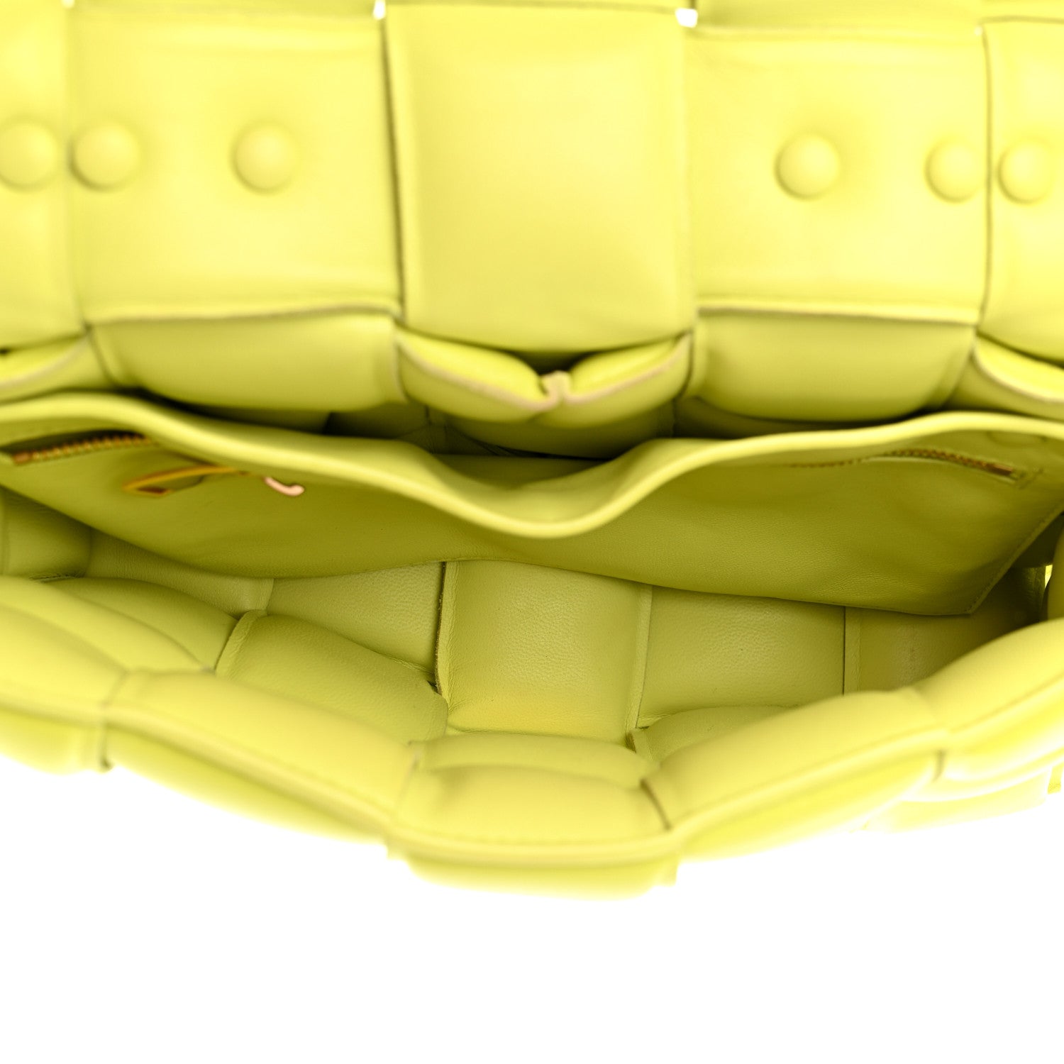 Bottega Veneta Lambskin Maxi Intreccio Padded Chain Cassette Crossbody Bag Seagrass 5 of 13