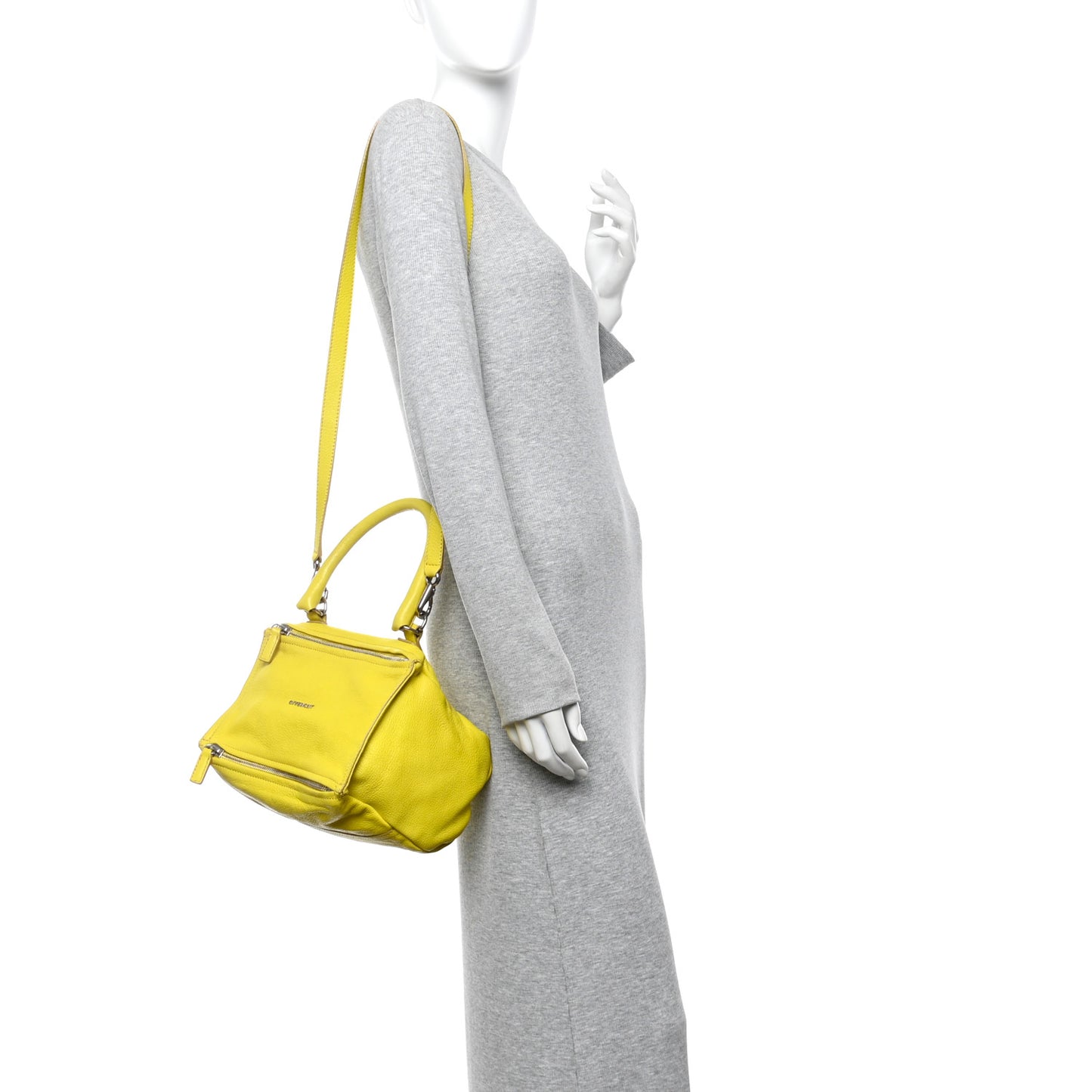 Sugar Goatskin Small Pandora Yellow