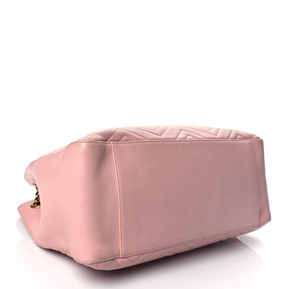Gucci Calfskin Matelasse Medium GG Marmont Shoulder Tote Bag Perfect Pink 4 of 11