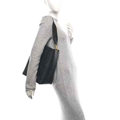 Celine Soft Grained Calfskin Sangle Bucket Bag Black 2 of 10