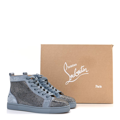 Christian Louboutin Veau Velours Strass Mens Louis Orlato Flat Sneakers 40 Squale 11 of 11