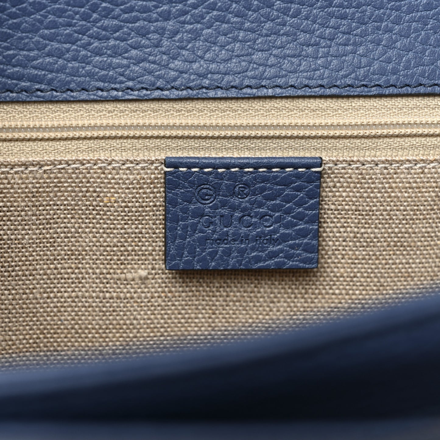 Dollar Calfskin Interlocking G Shoulder Bag Caspian