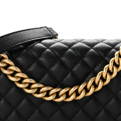 Chanel Caviar Quilted Medium Chain Around Boy Flap Black 8 of 13