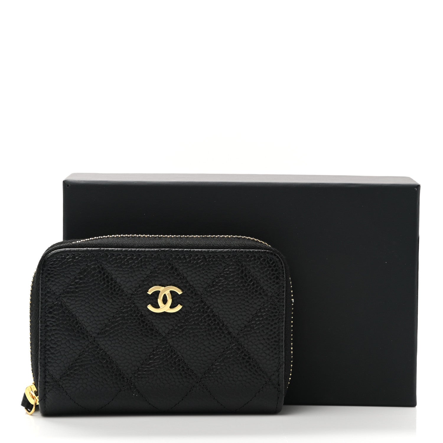 Chanel Caviar Quilted Classic Zipped Coin Purse Black 8 of 8