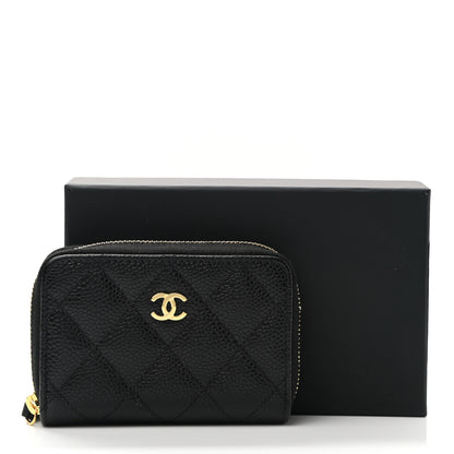 Chanel Caviar Quilted Classic Zipped Coin Purse Black 8 of 8