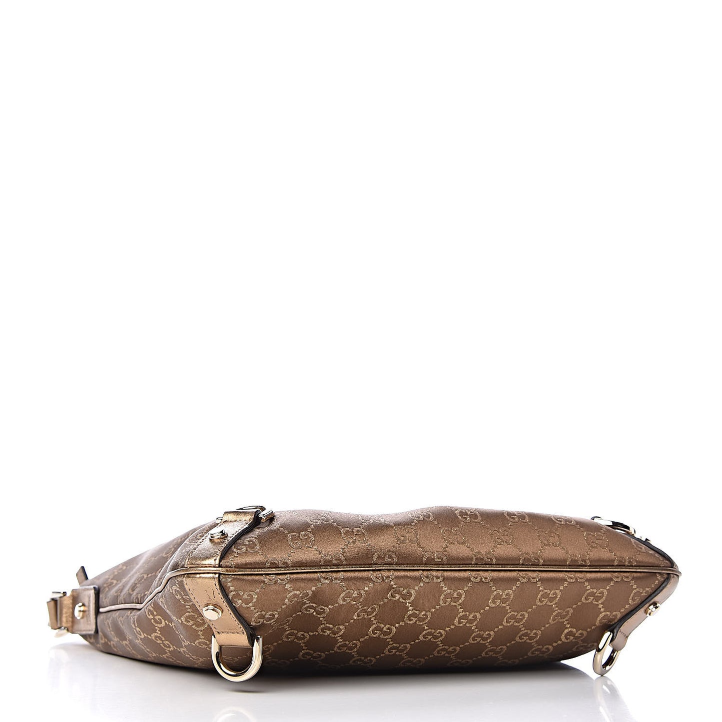 Satin Monogram Abbey Messenger Bag Metallic Bronze