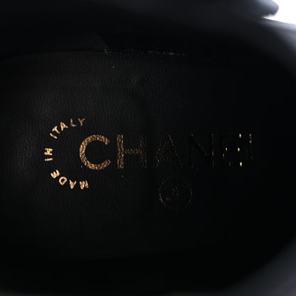 Chanel Velvet Short Boots 40.5 Black 7 of 9