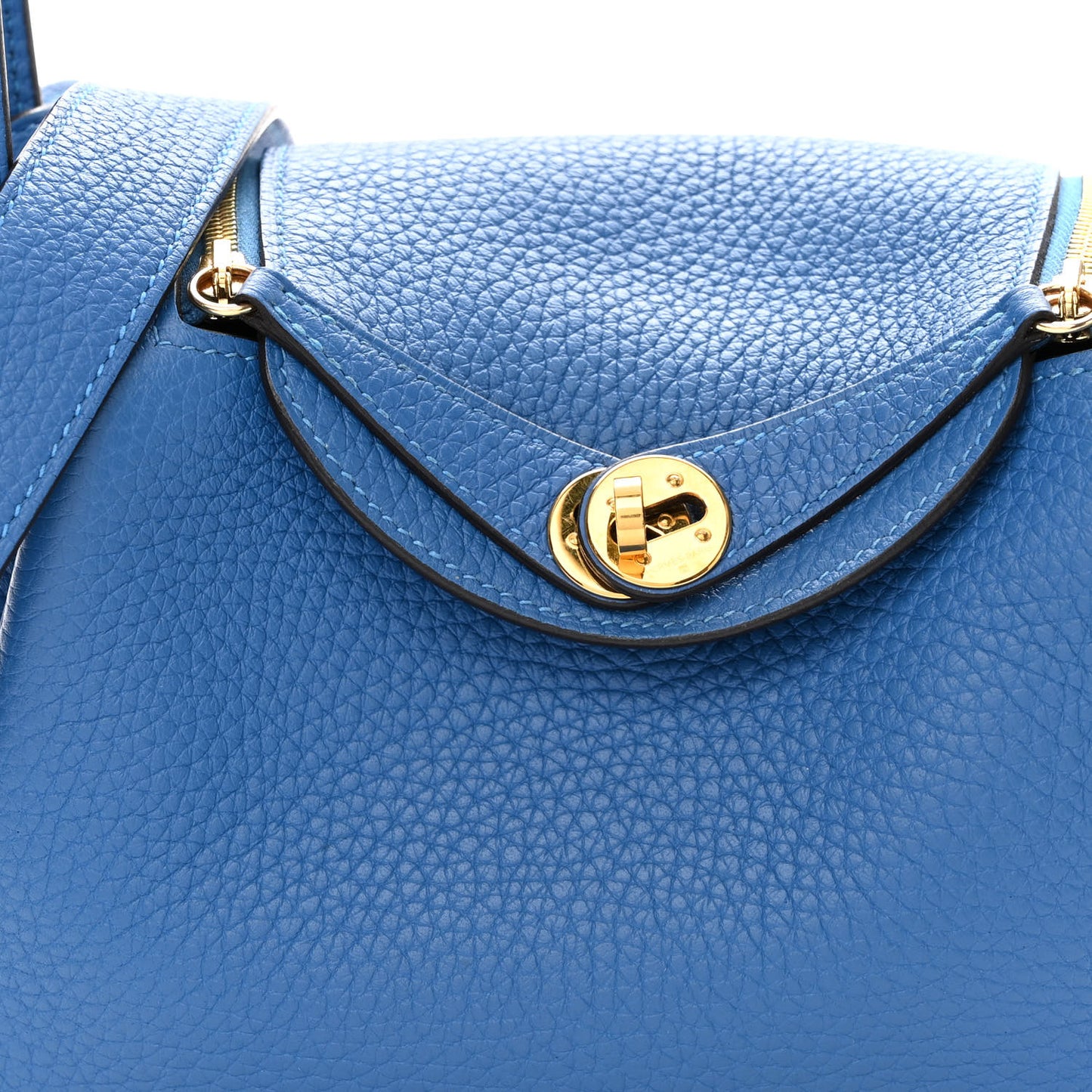 Taurillon Clemence Mini Lindy 20 Bleu Zellige