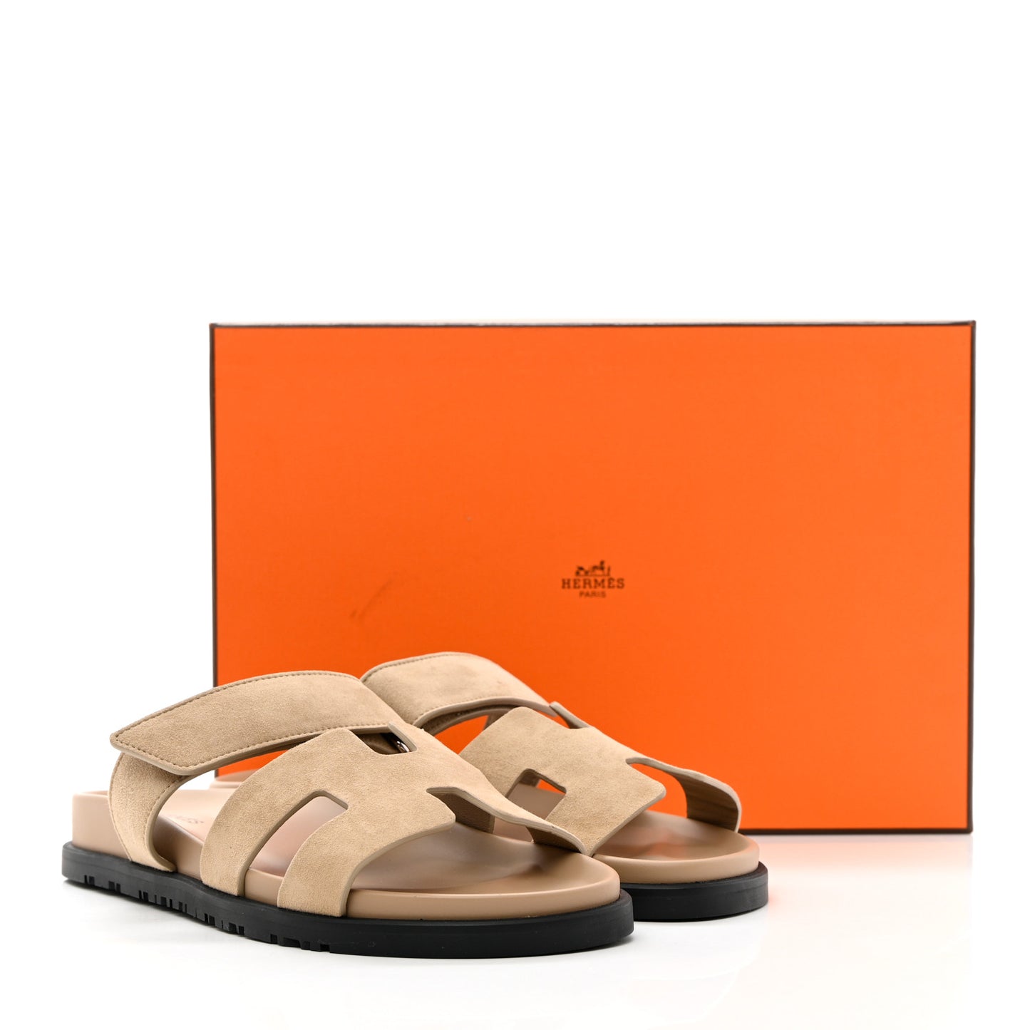 Suede Goatskin Womens Chypre Sandals 37 Beige Argile