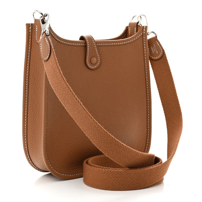 Hermes Taurillon Clemence Evelyne TPM Gold 3 of 10