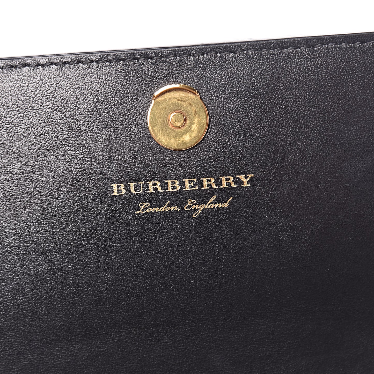 Vintage Check Henley Wallet On Chain Black