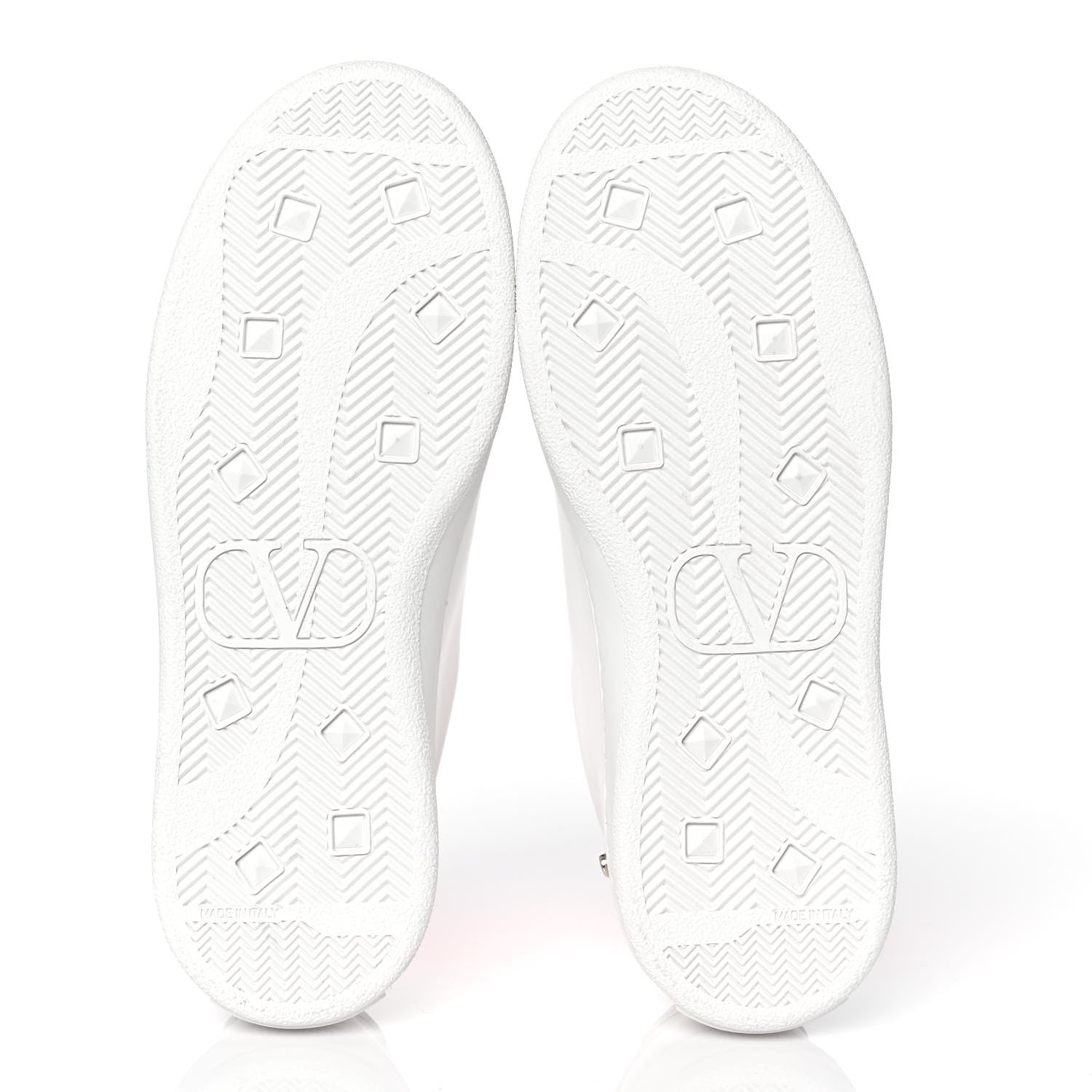 Valentino Garavani Calfskin Womens Backnet Sneakers 35 White Orange Fluo 5 of 9