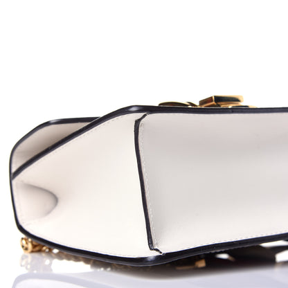 Gucci Calfskin Mini Sylvie Chain Shoulder Bag White 8 of 9