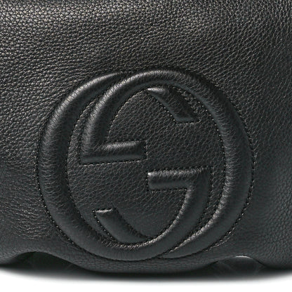 Gucci Pebbled Calfskin Small Soho Hobo Black 9 of 13