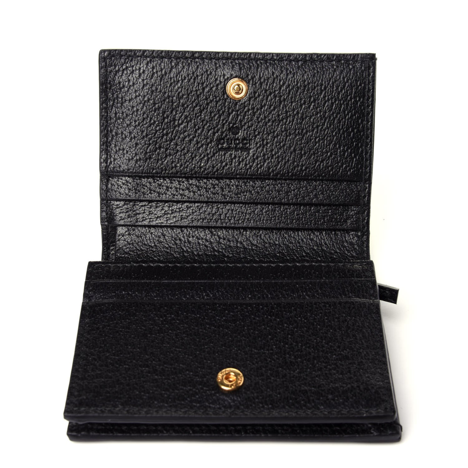 Gucci Calfskin Web Ophidia Card Case Black 8 of 9