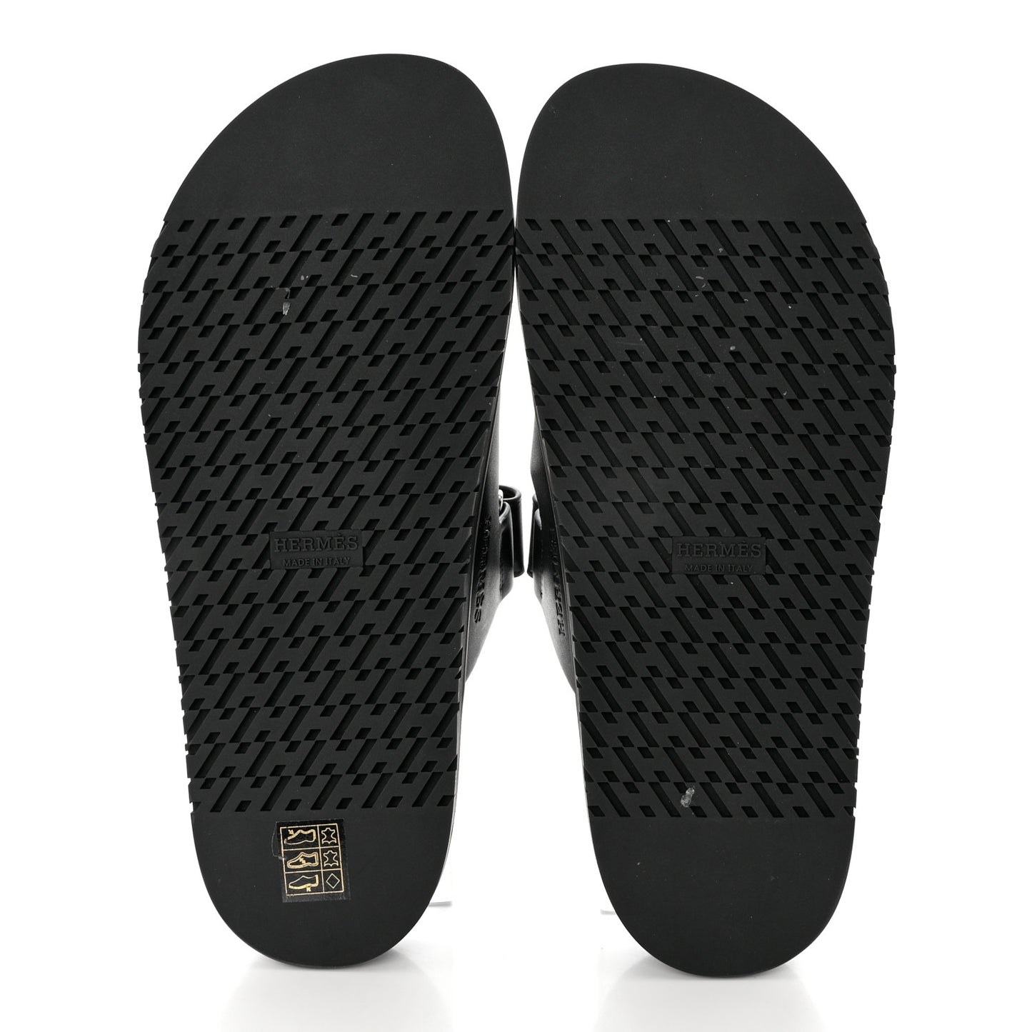 Calfskin Womens Chypre Sandals 40.5 Black