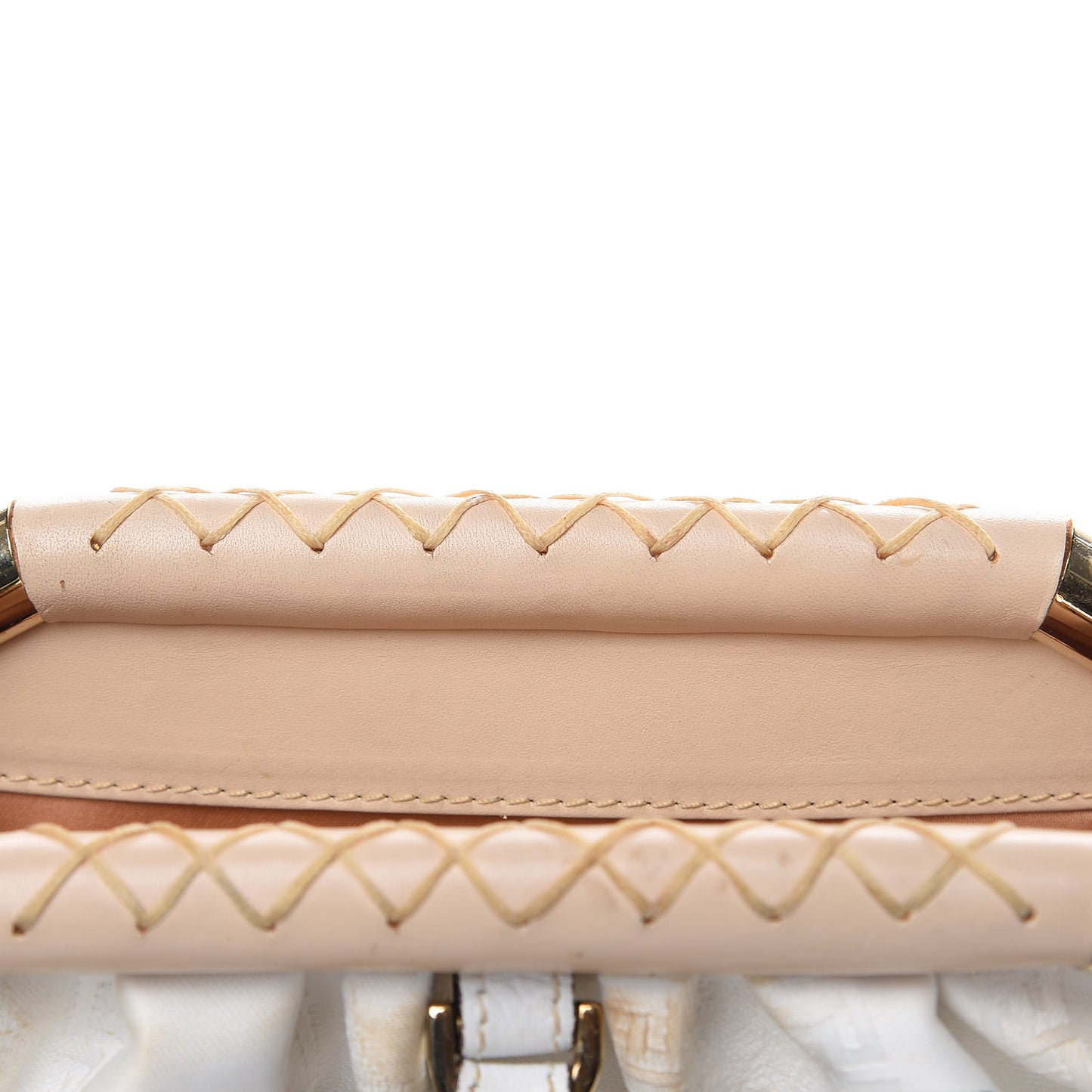 Satin Chain Satchel White