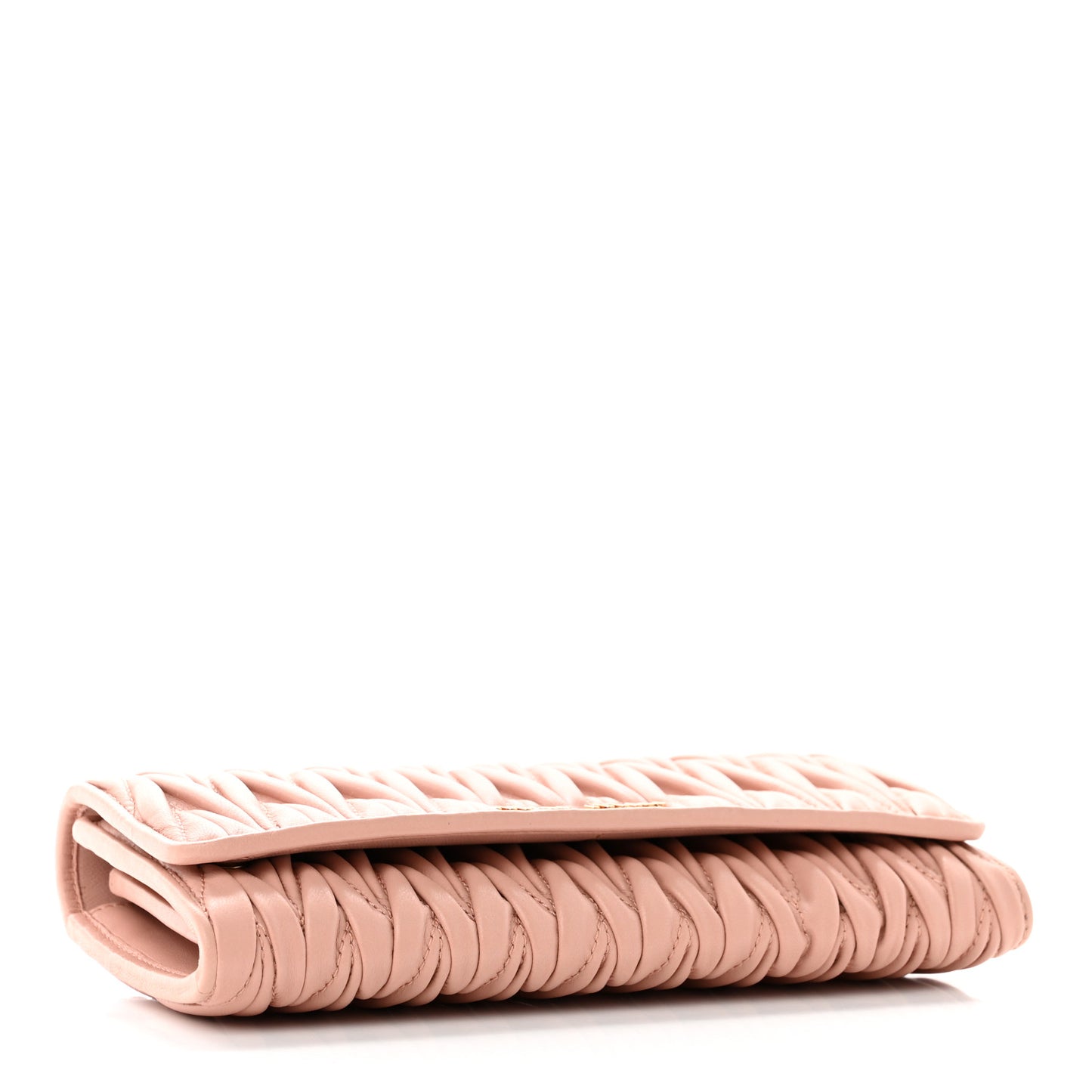 Nappa Matelasse Flap Wallet Orchidea