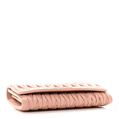 Miu Miu Nappa Matelasse Flap Wallet Orchidea 5 of 8