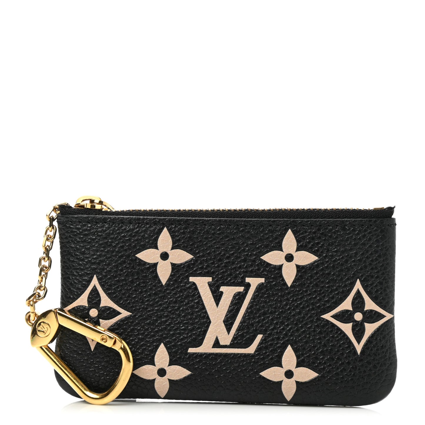 Empreinte Monogram Giant Key Pouch Black Beige