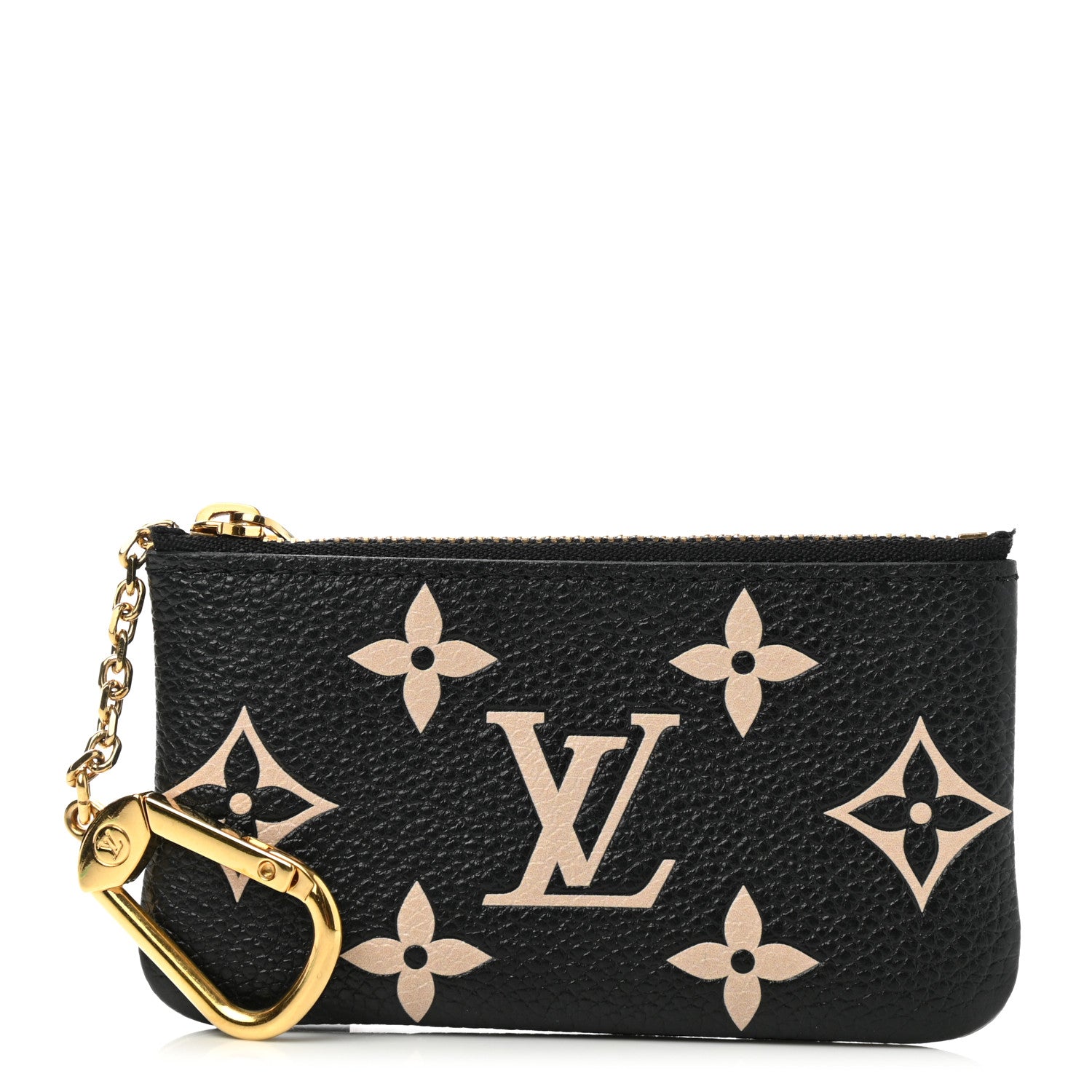 Louis Vuitton Empreinte Monogram Giant Key Pouch Black Beige 1 of 6