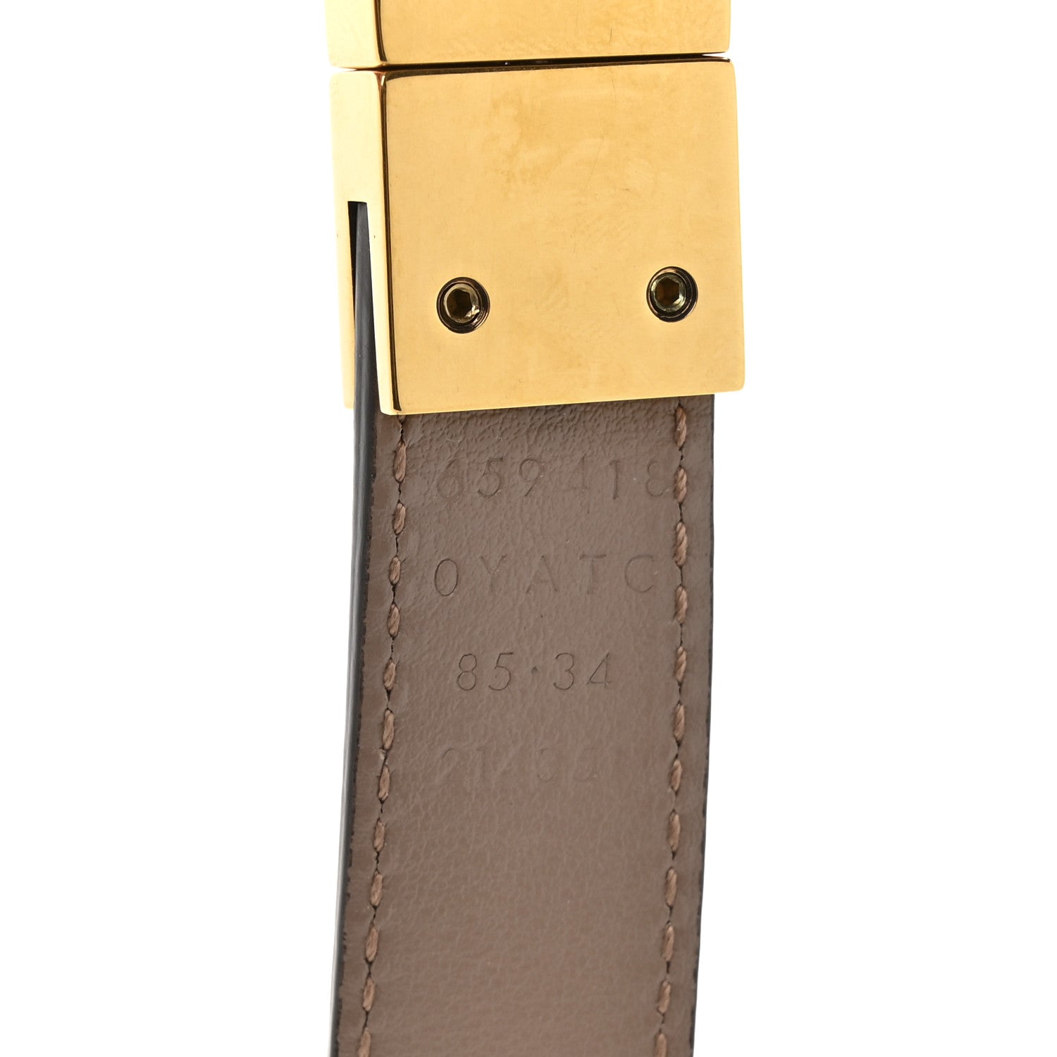 Gucci Plutone Calfskin Double G Reversible 20mm Belt 85 34 Porcelain Rose White 5 of 5