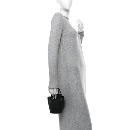 Hermes Ostrich Micro Picotin Lock Black 2 of 12