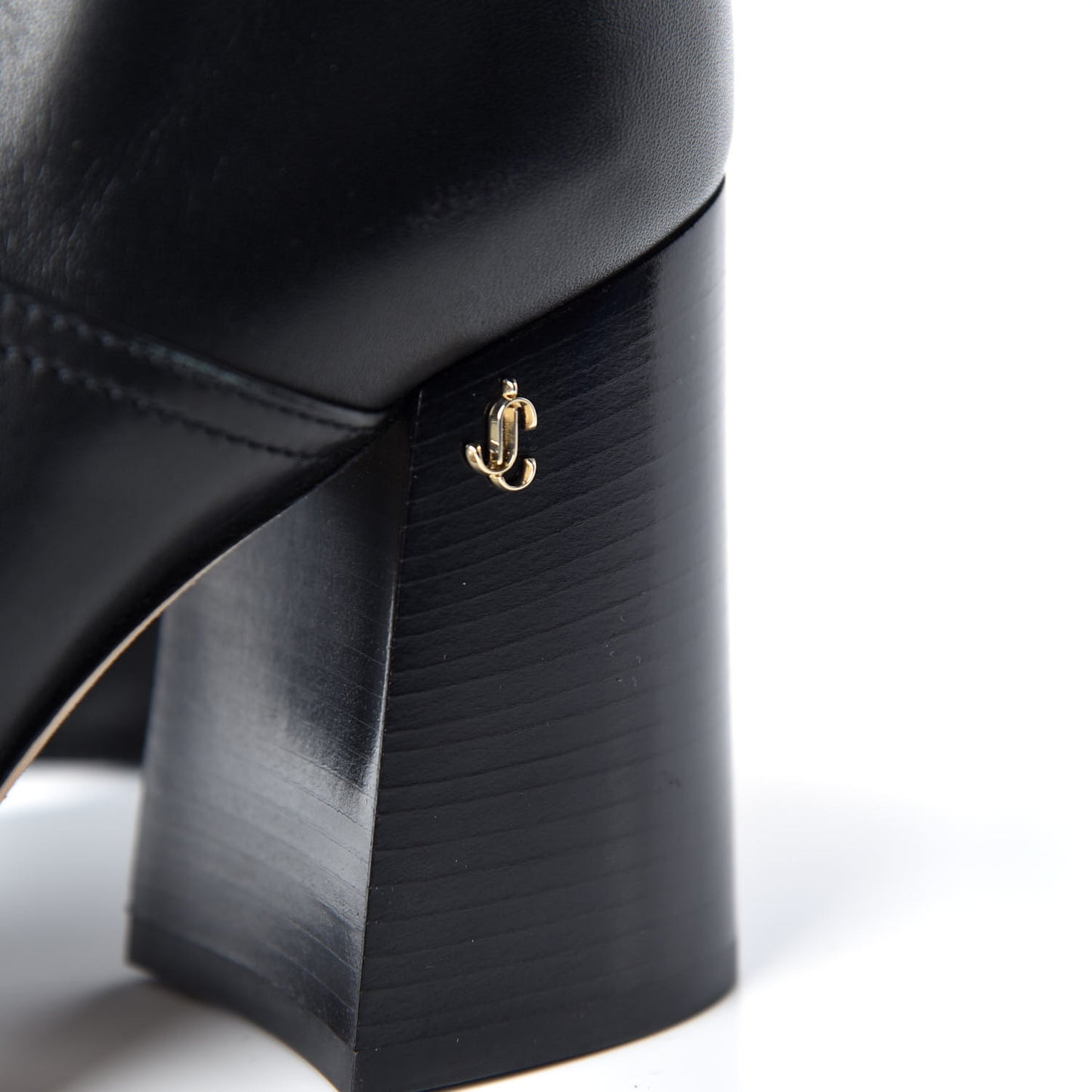 Calfskin Brionne 85 Knee High Boots 37.5 Black