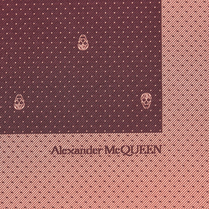 Alexander McQueen Silk Skull Polka Dot Pocket Square 3 of 5