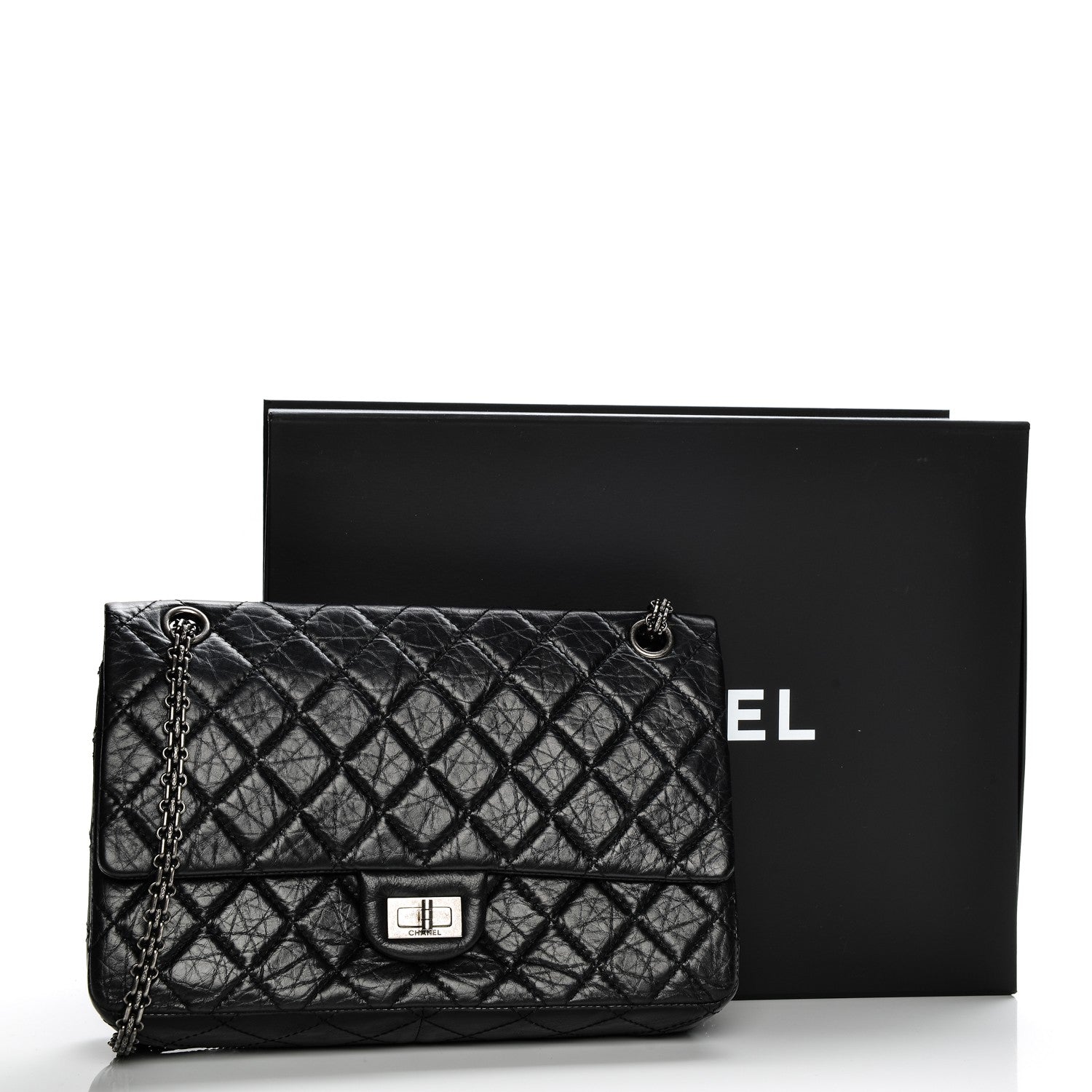 Chanel Aged Calfskin Quilted 2.55 Reissue 226 Flap Black 8 of 8
