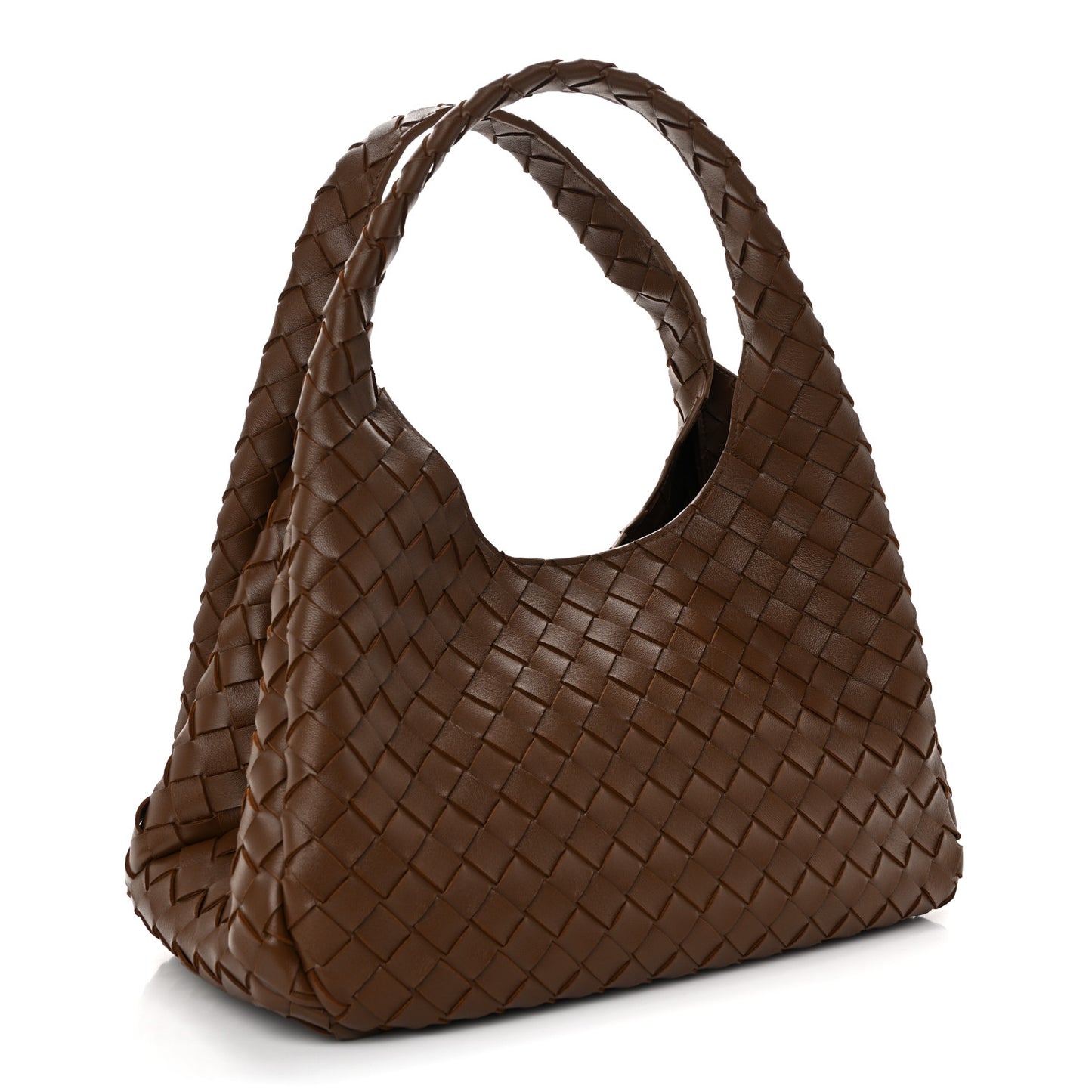 Intrecciato Medium Campana Shoulder Bag Tannin