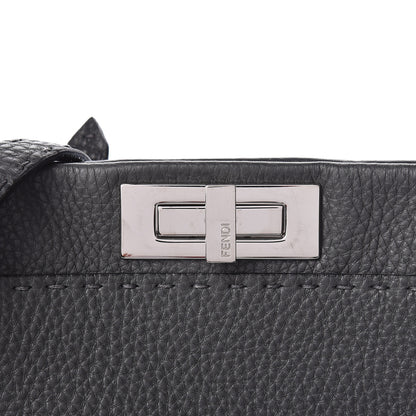Fendi Cuoio Romano Selleria Bi-Color Large Peekaboo Iconic Satchel Asfalto Latte 11 of 11