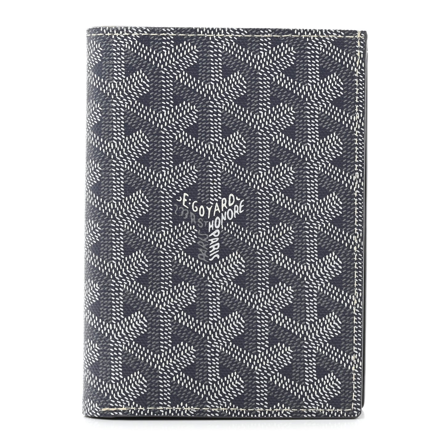 Goyardine Passport Wallet Grey