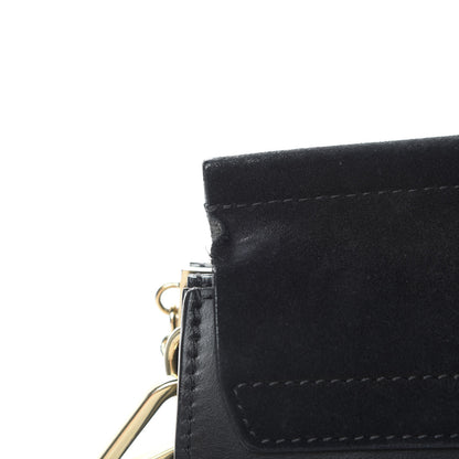 Chloe Suede Calfskin Medium Faye Shoulder Bag Black 18 of 20
