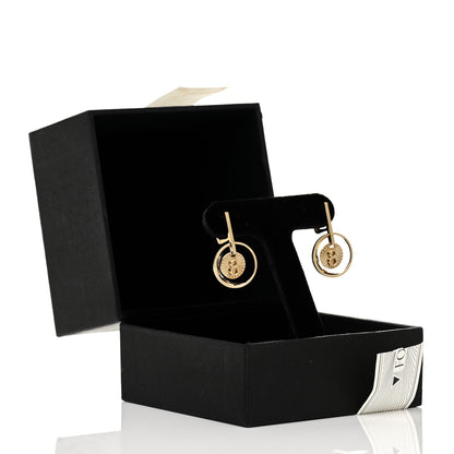 Foundrae 18K Yellow Gold Karma Medallion Earrings 5 of 5