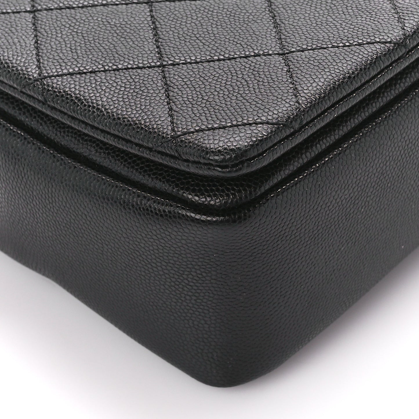 Caviar Quilted Small Fashion Therapy Flap Bag Black