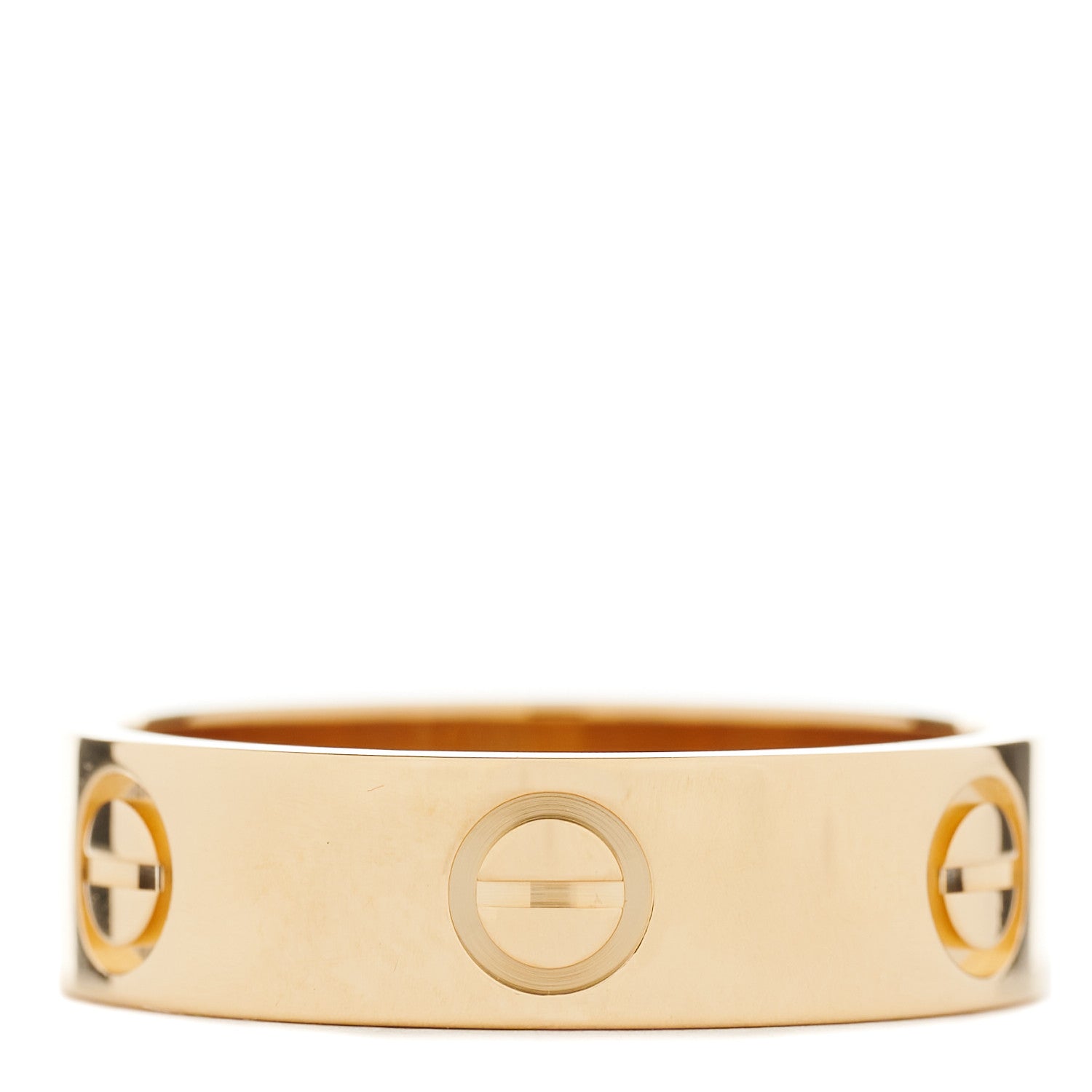 Cartier 18K Yellow Gold 5.5mm LOVE Ring 55 7.25 1 of 4