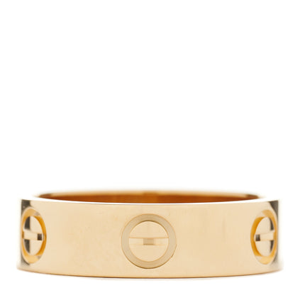 Cartier 18K Yellow Gold 5.5mm LOVE Ring 55 7.25 1 of 4