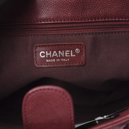 Chanel Caviar Quilted Petit Shopping Tote PST Burgundy 6 of 12