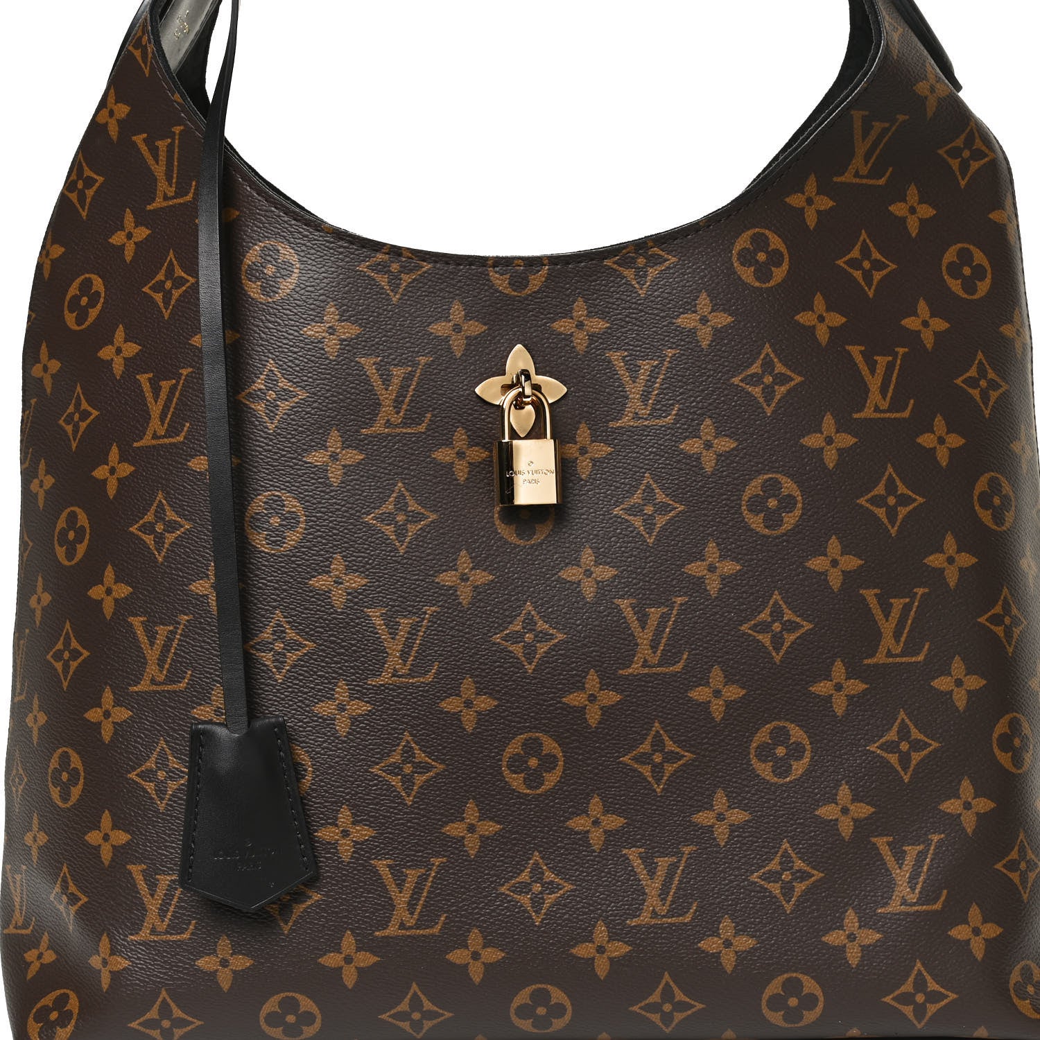 Louis Vuitton Monogram Flower Hobo Black 9 of 11