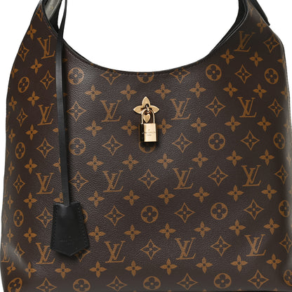 Louis Vuitton Monogram Flower Hobo Black 9 of 11