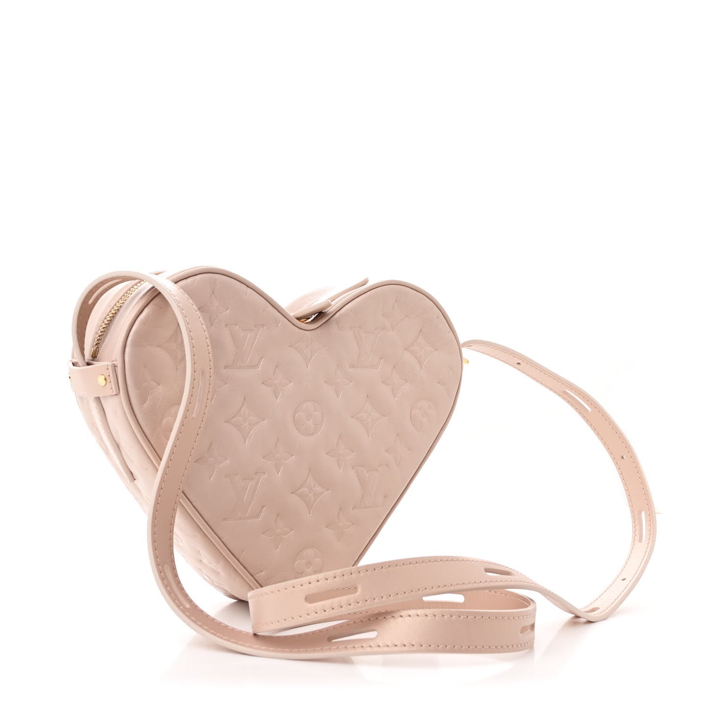 Lambskin Embossed Monogram Fall In Love Sac Coeur Light Pink